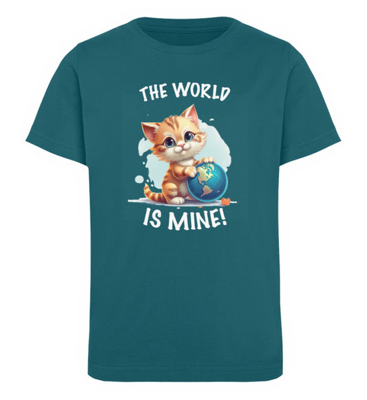 The world is mine Kinder Katzen TShirt Ocean Depth-6878