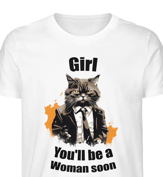 YOU'LL BE A WOMAN - Katzen T-Shirt  - Herren Organic Shirt