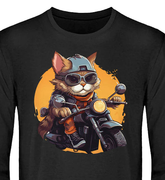 MOTORCAT - Unisex Katzen Langarm Shirt