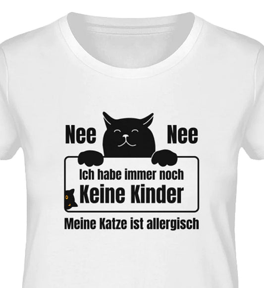 KINDERHAARALLERGIE - Premium Organic Katzen T-Shirt dunkel