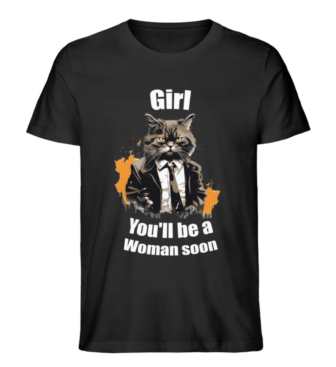 Cat Fiction Movie Katzen Tshirt Schwarz-16