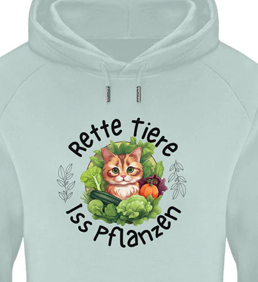 VEGAN CAT  - Premium Unisex Organic Hoodie