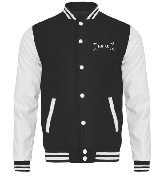 MiiAU College Jacke Schwarz-Weiss-6757