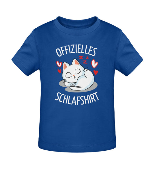 Offizielles Schlafshirt Katzen TShirt Majorelle Blue-7106